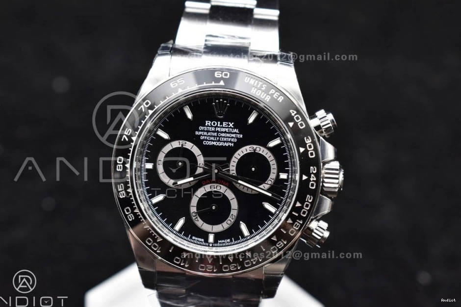 Comfortable Daytona BTF 1:1 Best Bracelet 777 SS DD 904L Black Edition Steel On 126500 Dial 0815